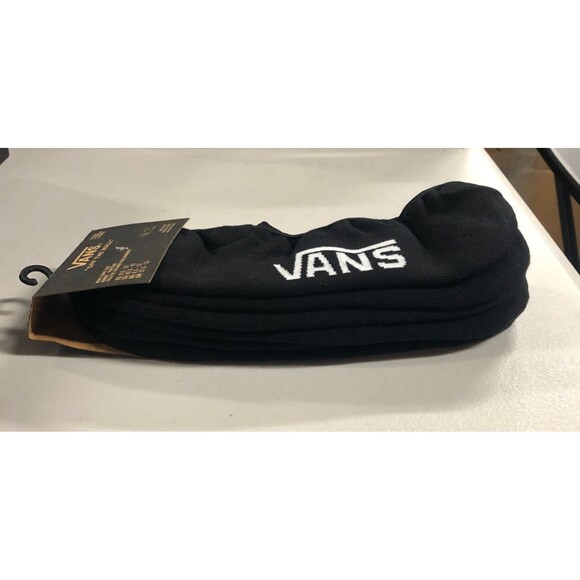 VANS Classic Super No-Show 3-Pack Socks Unisex Black Men's Size 9.5-13 - Picture 4 of 5